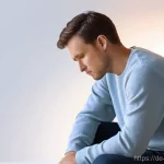 소화기 질환 원인 분석 - **Prompt: Stress and the Gut-Brain Axis**
    A thoughtfully composed image depicting an adult indiv...