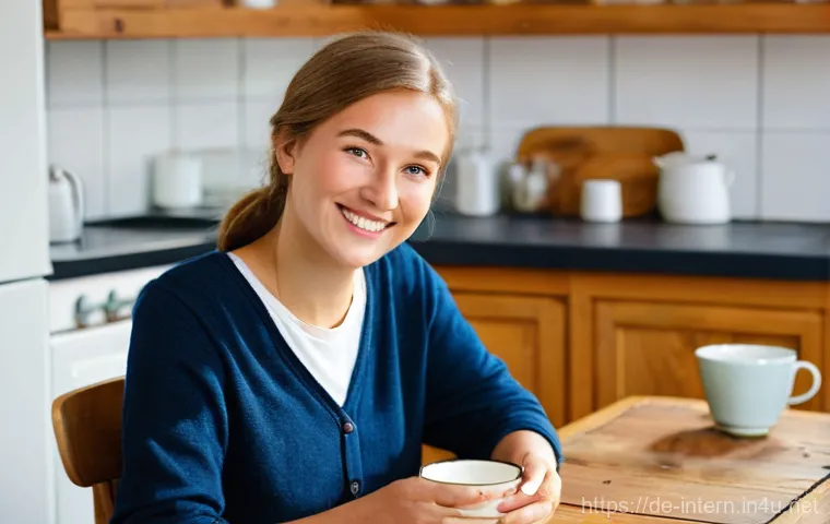 위염 자가 진단법 - **Prompt 1: Subtle Stomach Awareness**
    A person, in their late 20s to early 30s, stands or sits ...